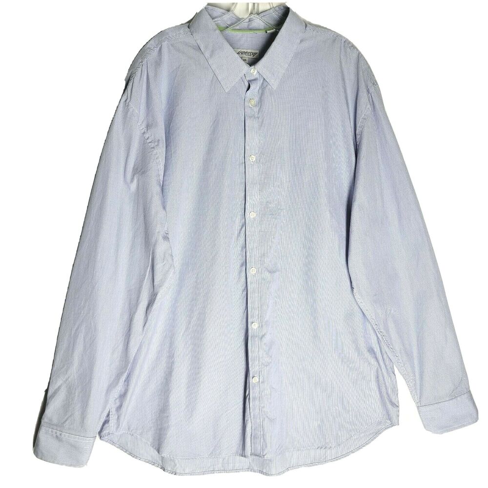 Jeremy Argyle NYC Men's Button Up Dress Shirt Long Sleeve Blue Checkered XXL